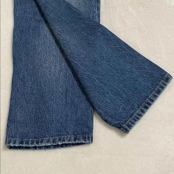KBB Jeans Barrel Leg NWT by Kahlana Mid Rise Dark Wash Size 0 - Picture 8 of 13